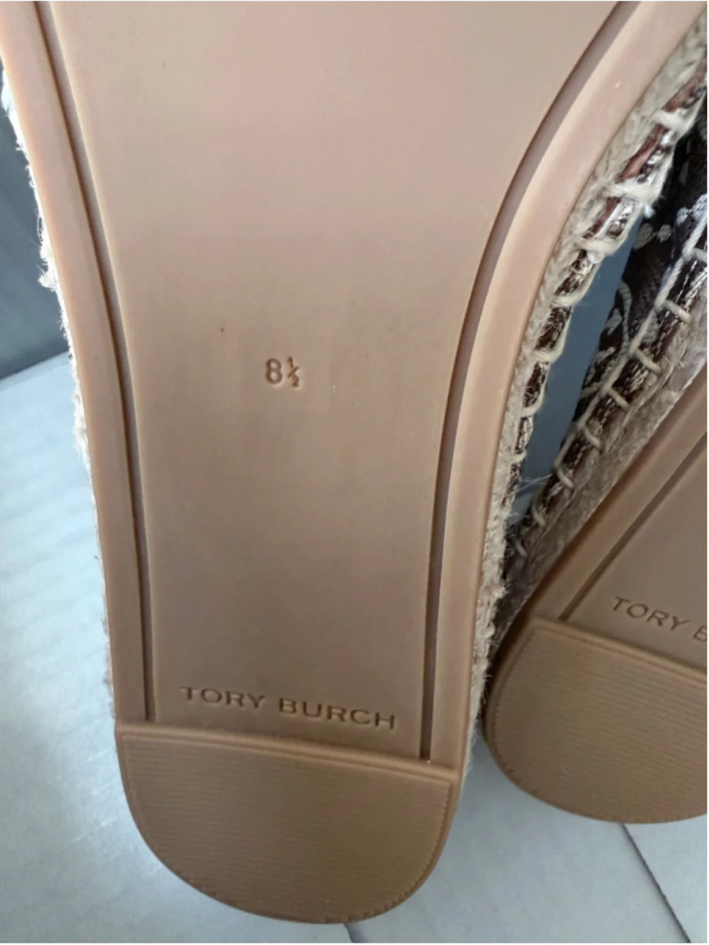 Beautiful Tory Burch T Monogram Espadrille Flats featuring the signature woven